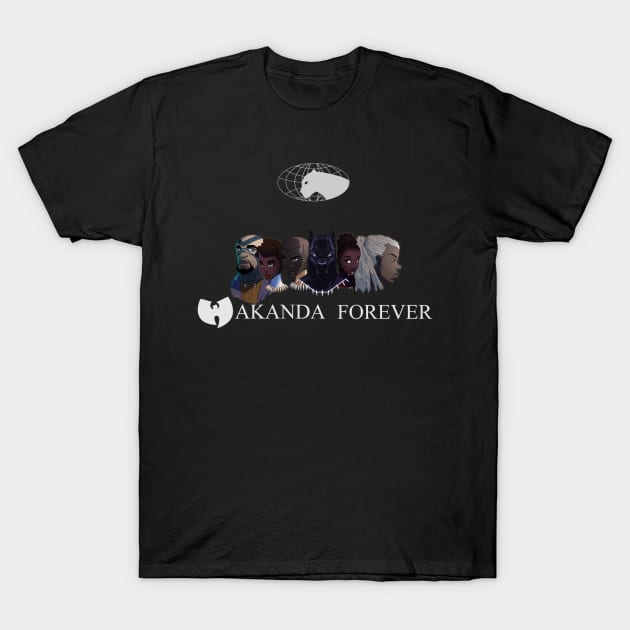 Wakanda 4ever!! T-Shirt by Chinoutu007